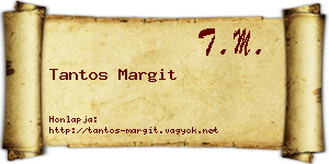 Tantos Margit névjegykártya